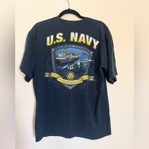 US Navy T Shirt Size Large 100% Cotton